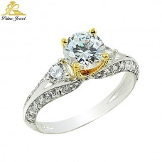 Gümüş Zirkon Taşlı Yüzük